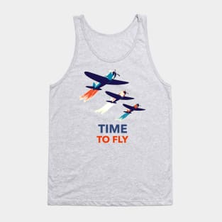 Time To Fly Pilot Design Tank Top